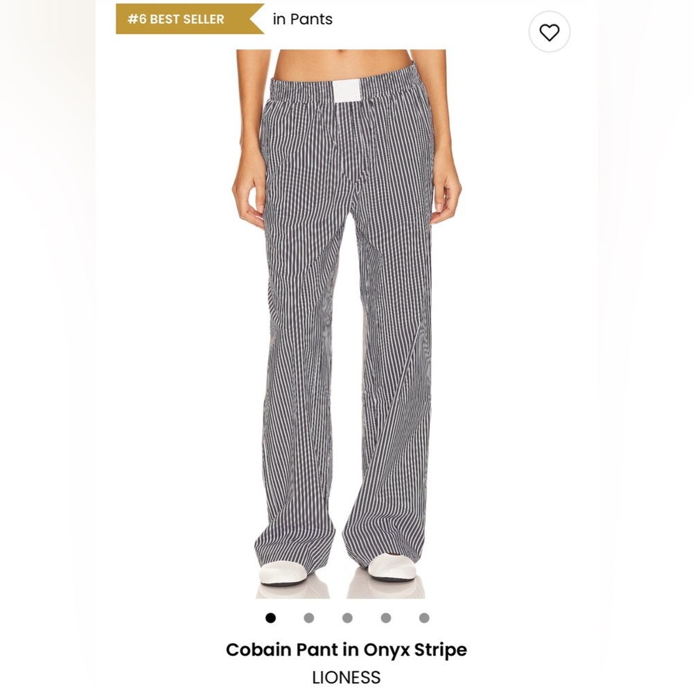 Lioness Cobain Pant in Onyx Stripe